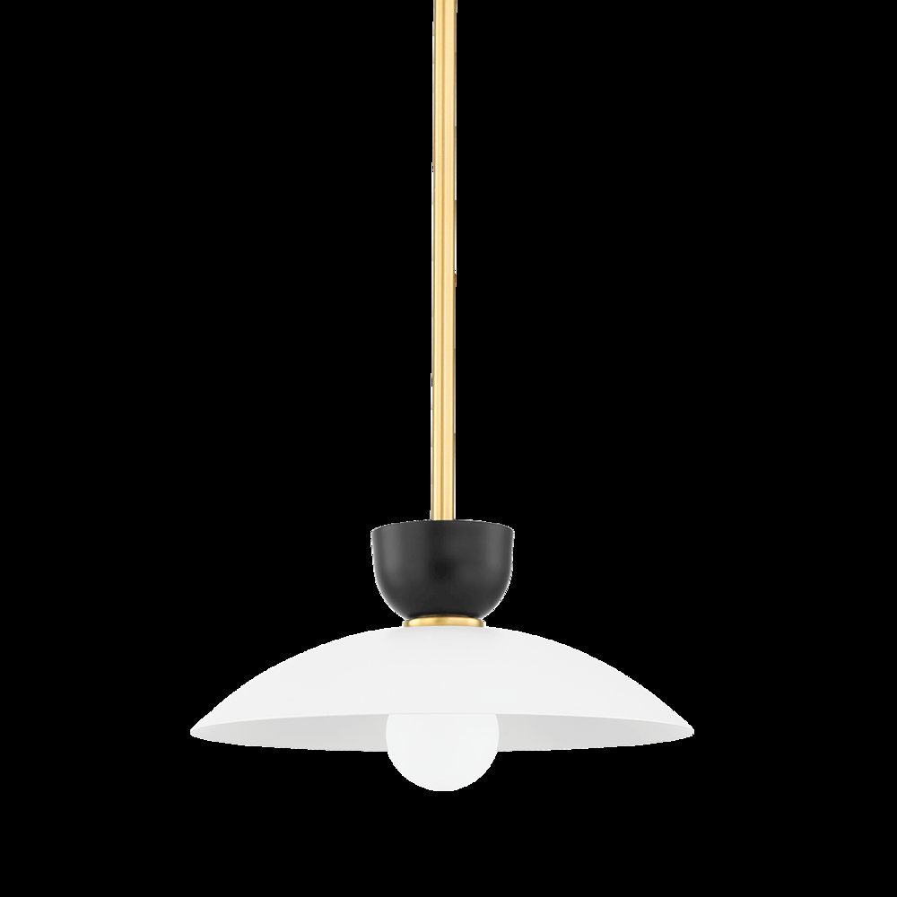 Whitley Pendant, Aged Brass. Picture 1
