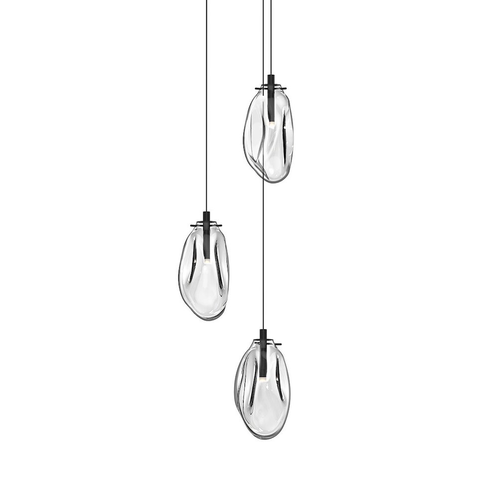 Liquid Pendant, Satin Black. Picture 1