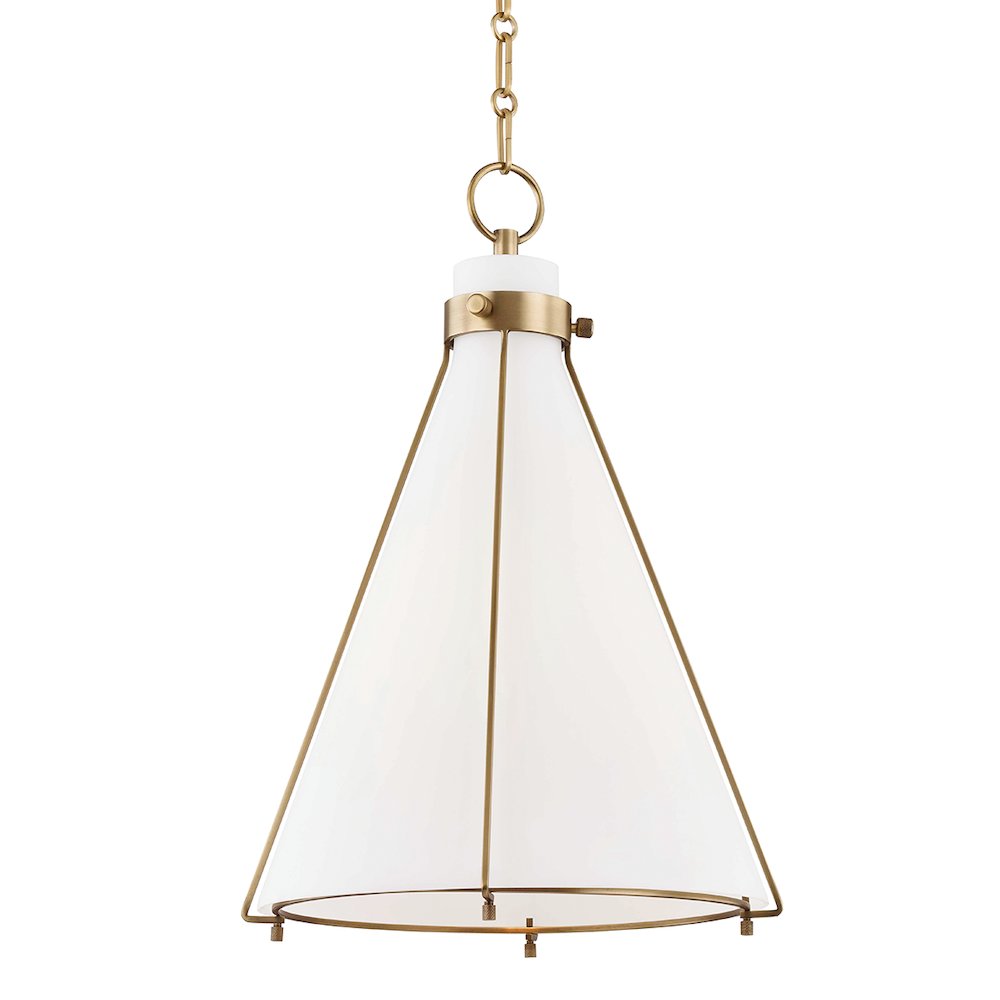 Eldridge Pendant, Aged Brass. Picture 1