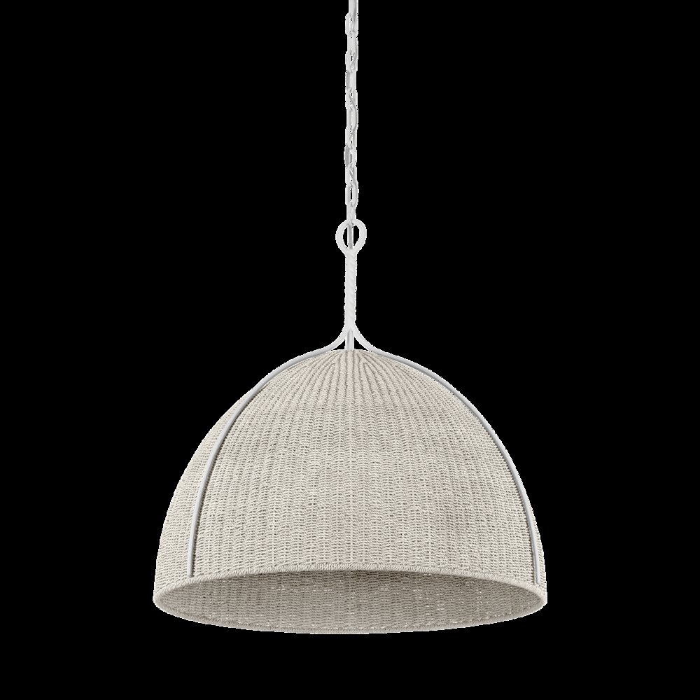 Woodlawn Pendant, White Plaster. Picture 1