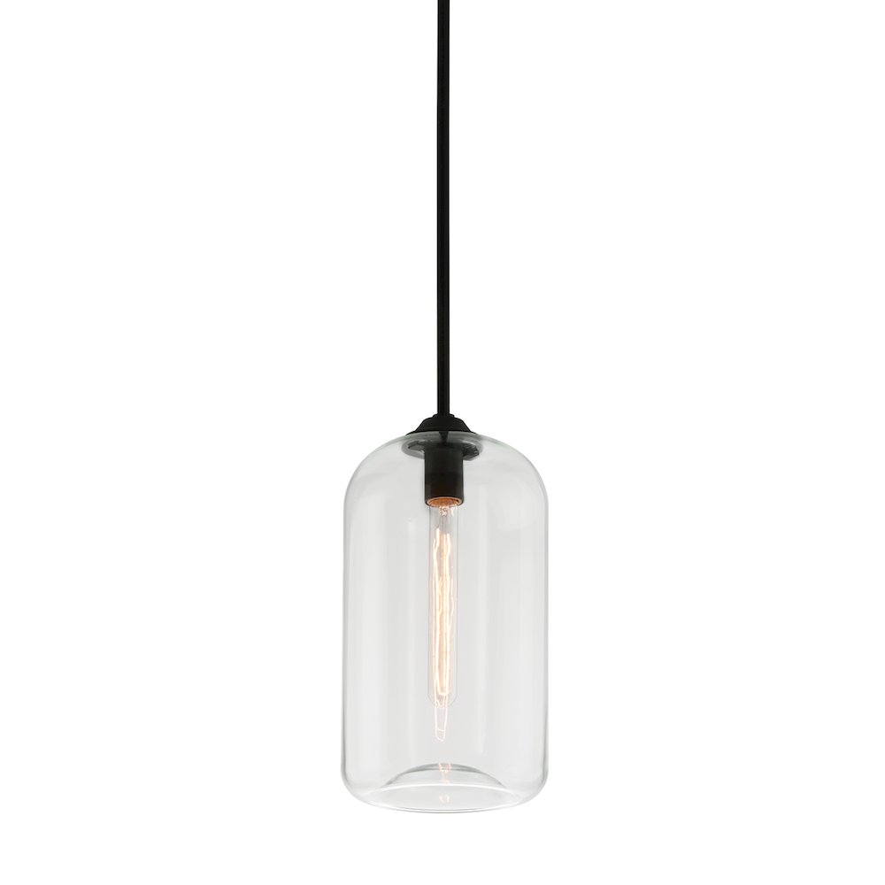 District Pendant, Soft Black. Picture 1
