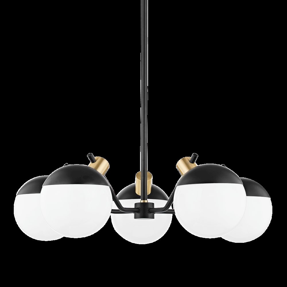 Miranda Chandelier, Aged Brass. Picture 1