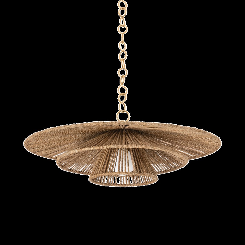 Levan Pendant, Vintage Gold Leaf. Picture 1