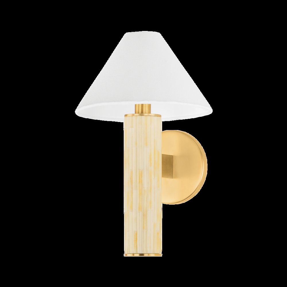 Clover Wall Sconce, Aged Brass. Picture 1