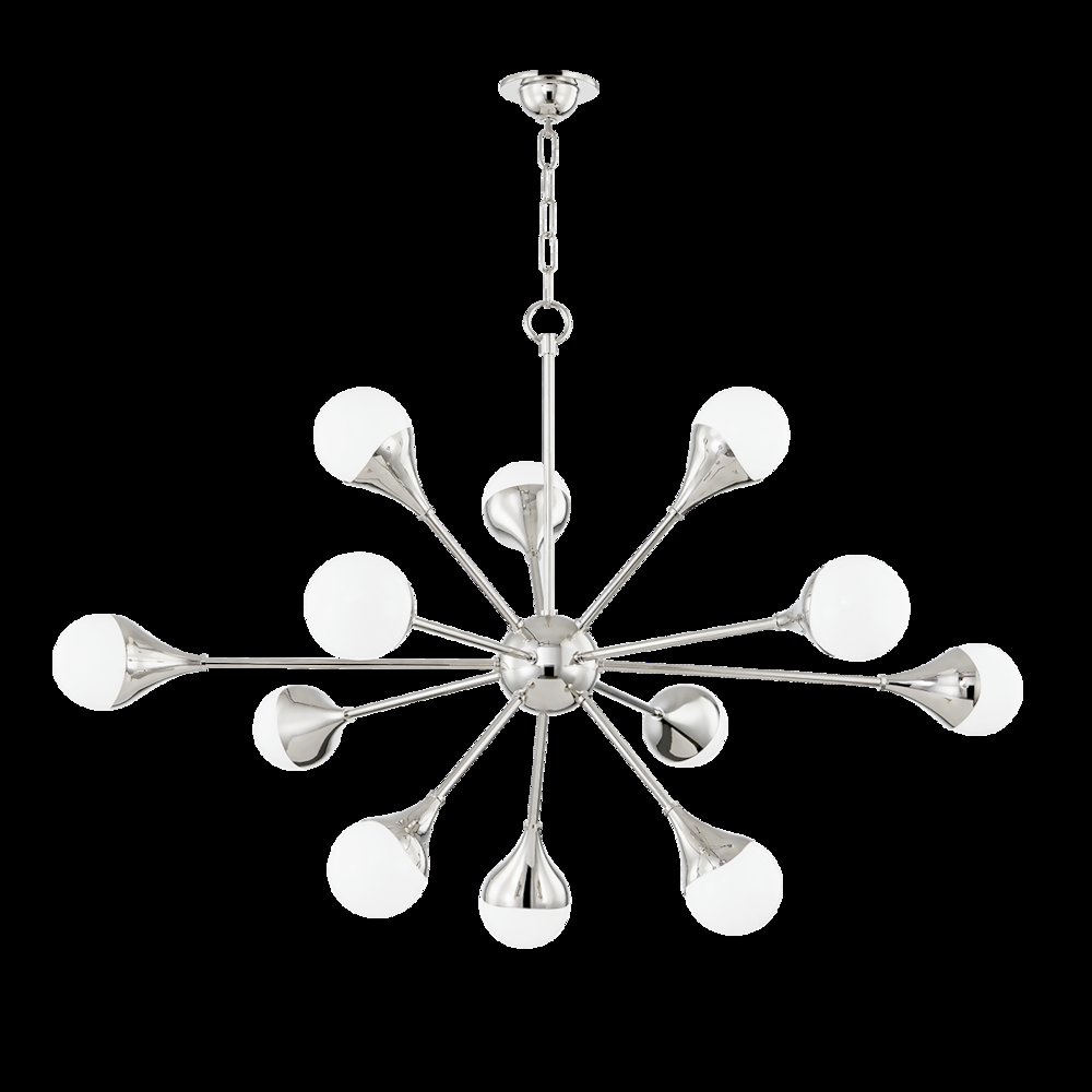 Ariana Chandelier, Polished Nickel. Picture 1
