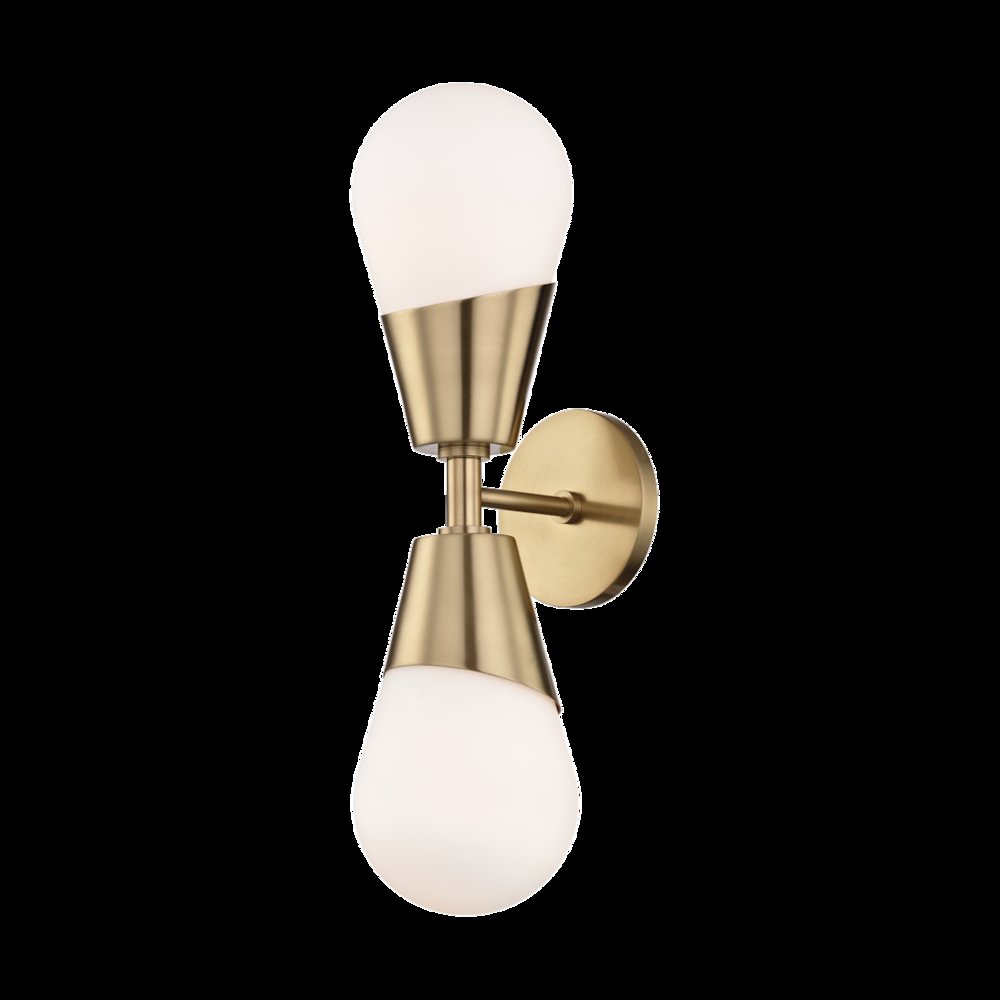 Cora Wall Sconce, Aged Brass. Picture 1