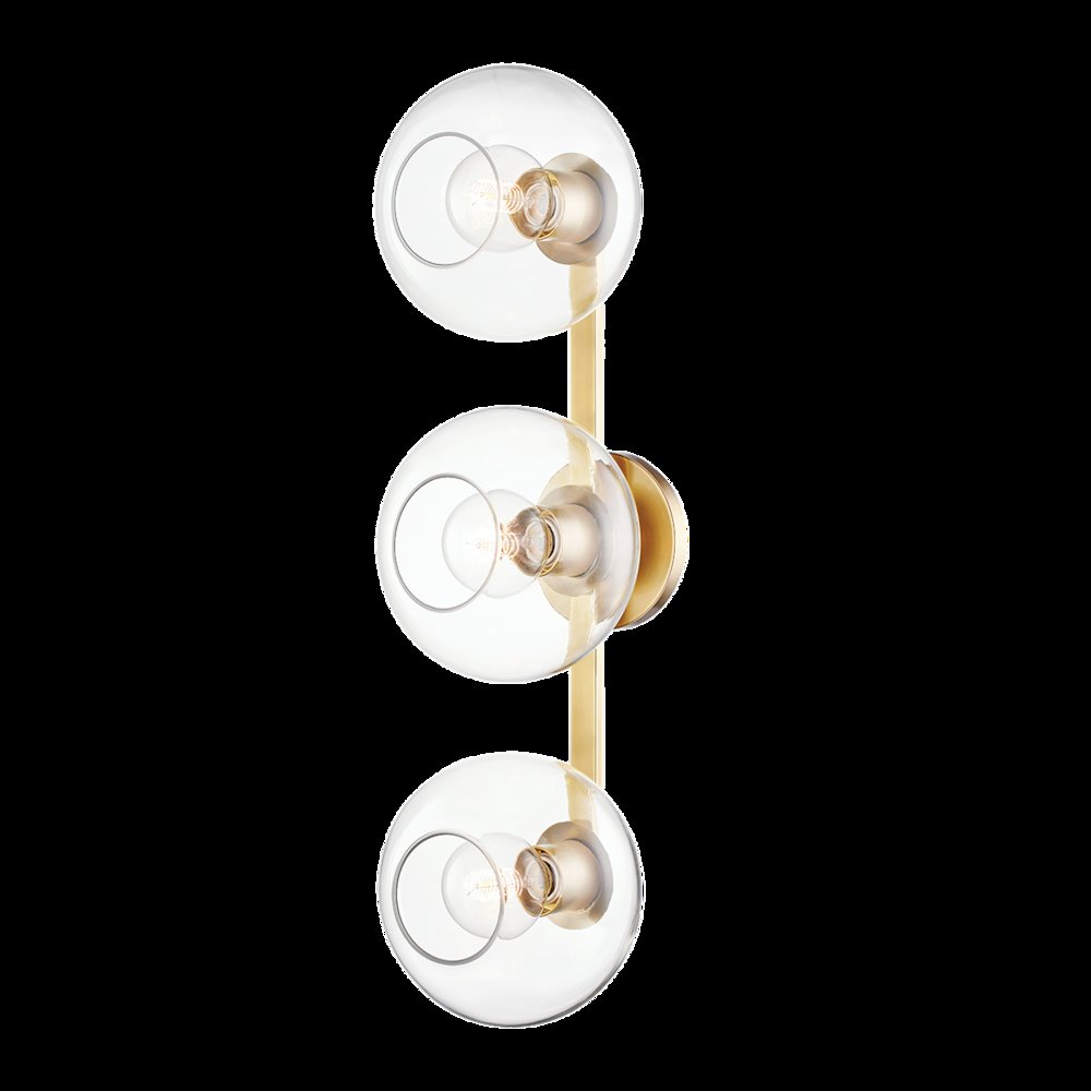 Margot Wall Sconce, Aged Brass. Picture 1