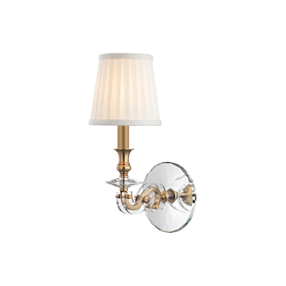Lapeer Wall Sconce, Aged Brass. Picture 1