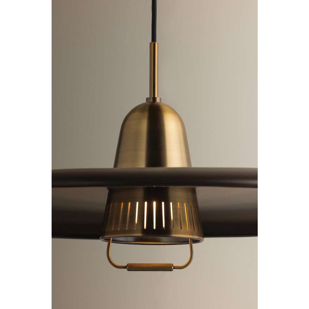 Pacific Pendant, Patina Brass. Picture 5