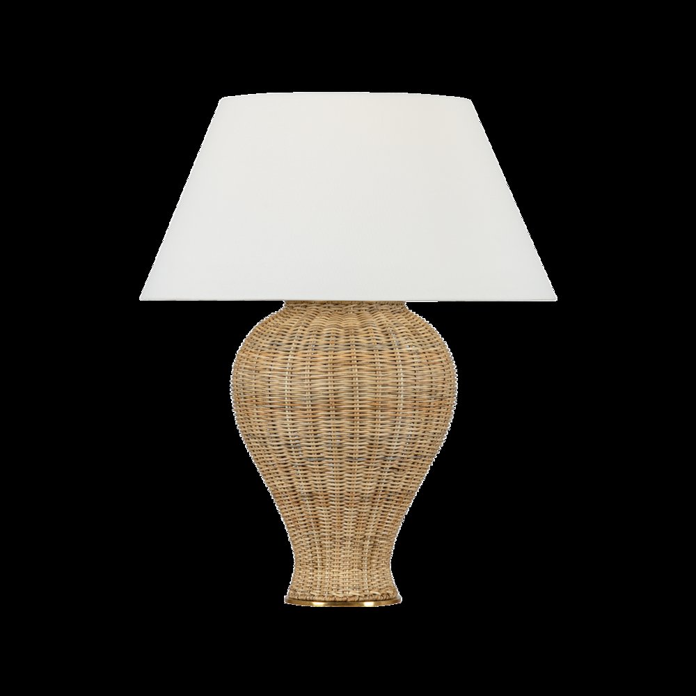 Chatsworth Table Lamp, Aged Brass. Picture 1