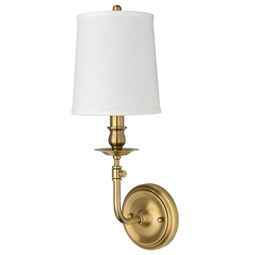 Logan Wall Sconce, Aged Brass. Picture 1
