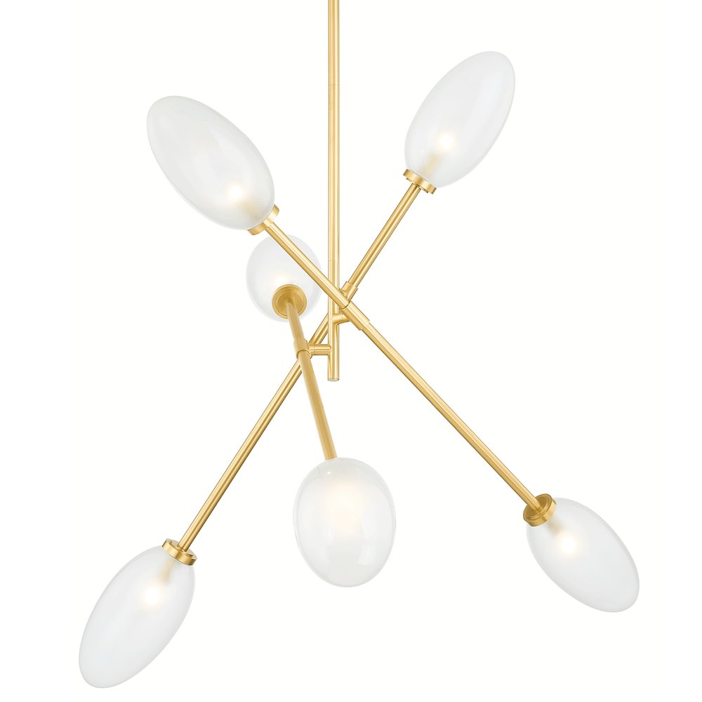 Alberton Chandelier, Aged Brass. Picture 1