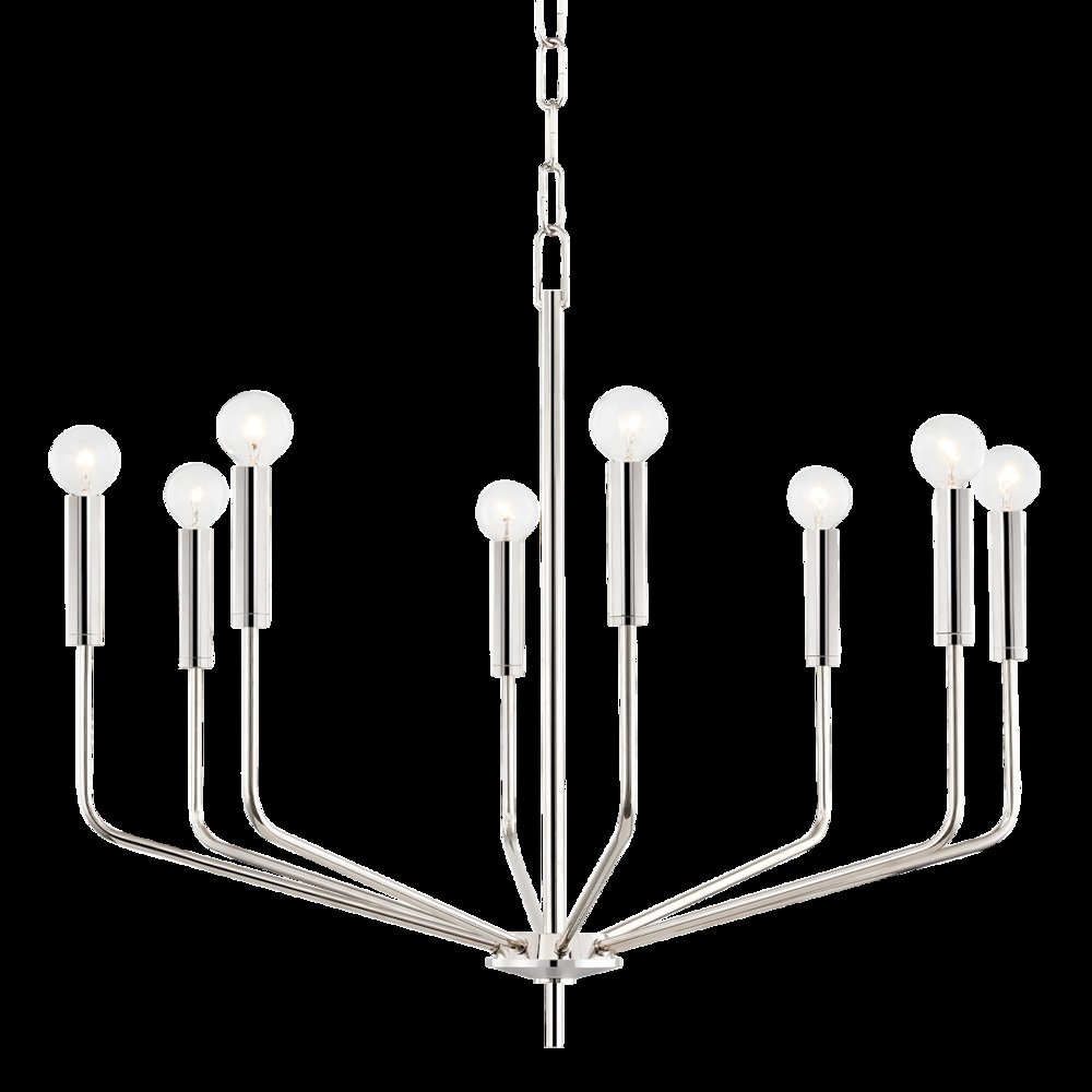 Bailey Chandelier, Polished Nickel. Picture 1