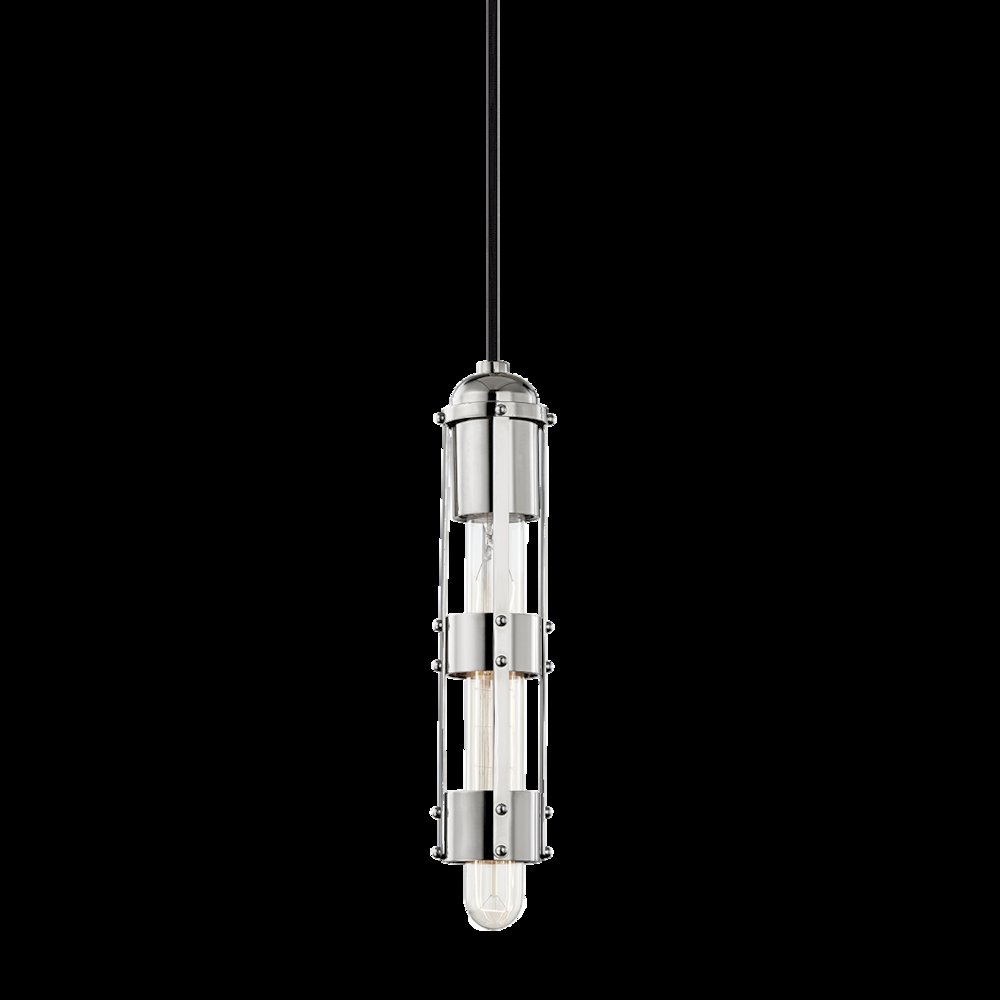 Violet Pendant, Polished Nickel. Picture 1