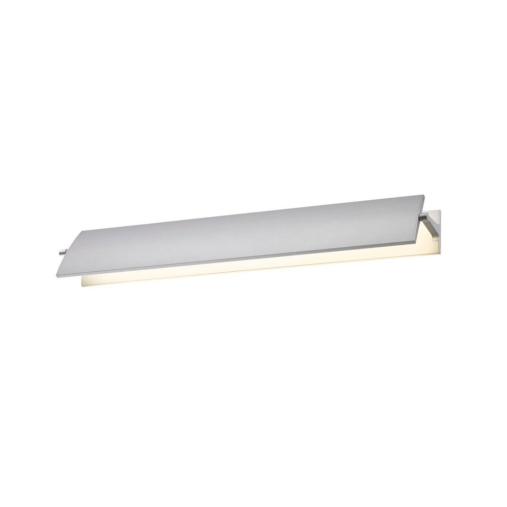 Aileron Wall Sconce, Bright Satin Aluminum. Picture 1