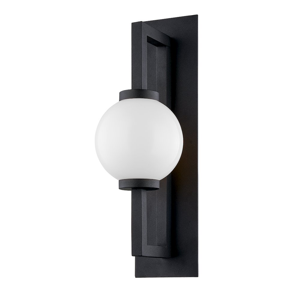 Darwin Exterior Wall Sconce, Texture Black. Picture 1