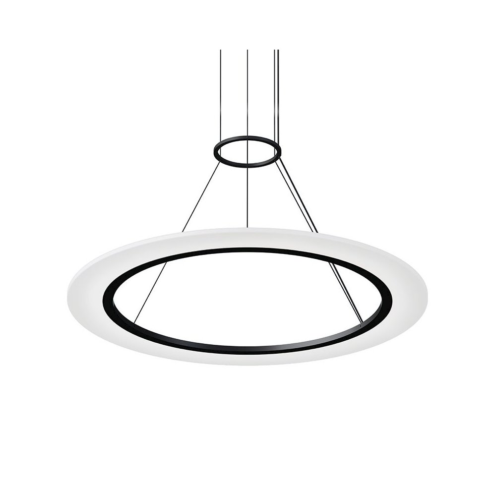 Arctic Rings Pendant, Satin Black. Picture 1