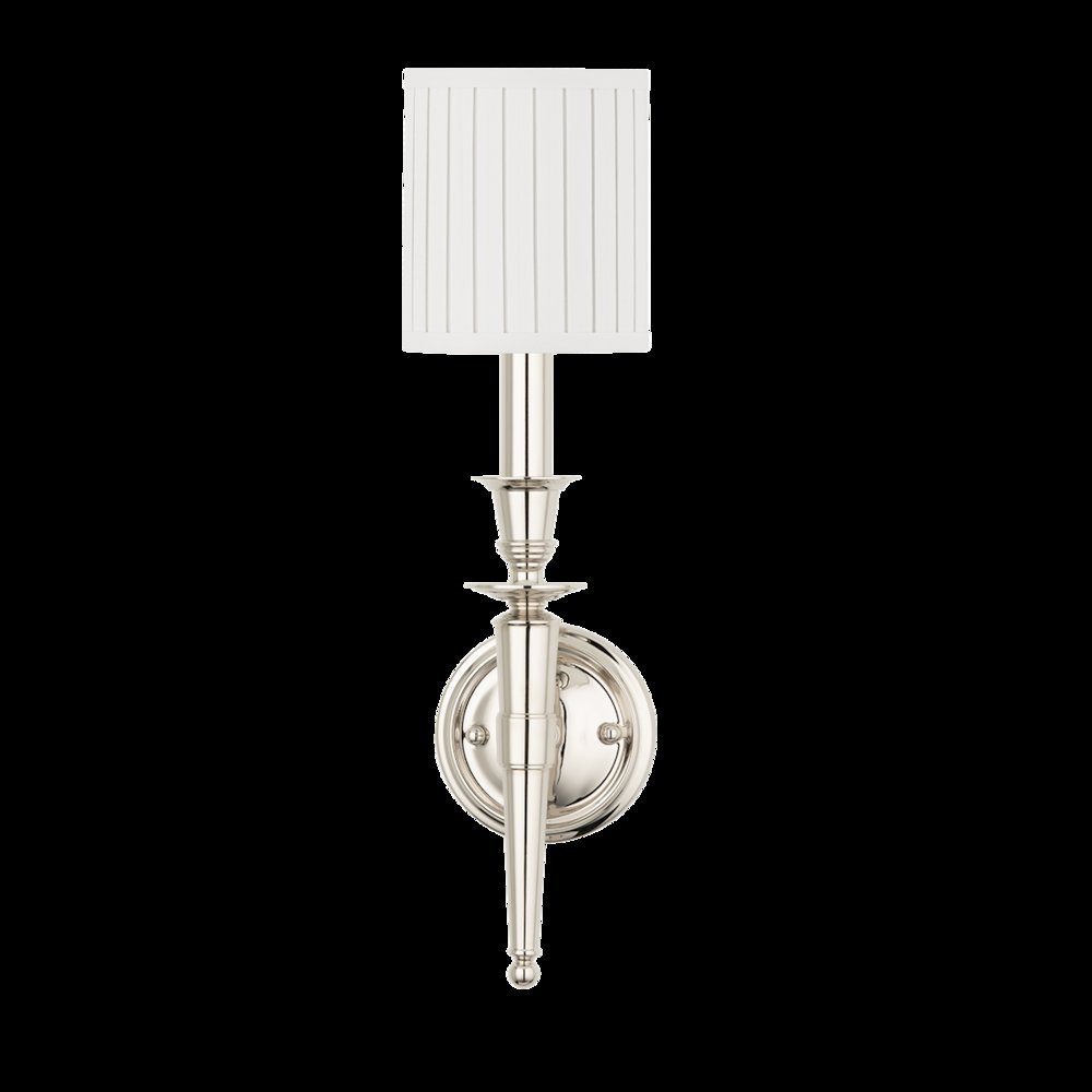 Abington Wall Sconce, Polished Nickel. Picture 1