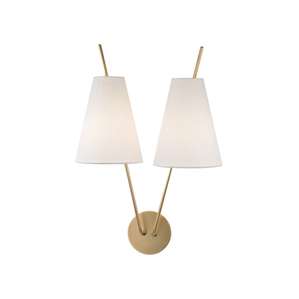 Campagna Wall Sconce, Aged Brass. Picture 1