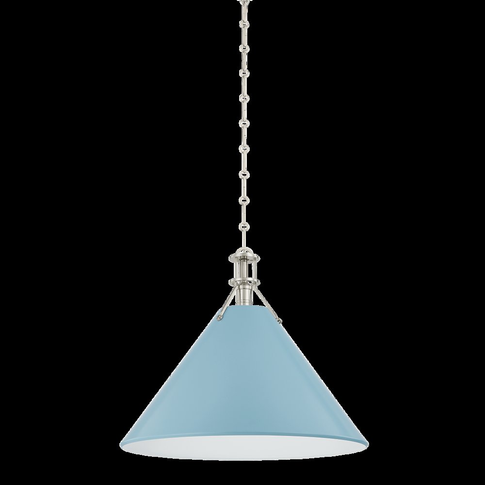 Painted No. 2 Pendant, Polished Nickel. Picture 1