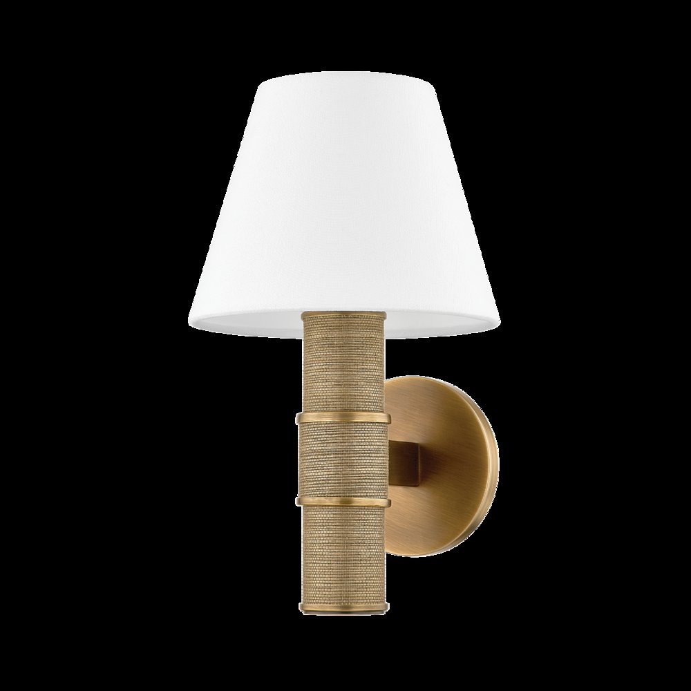 Denton Wall Sconce, Patina Brass. Picture 1