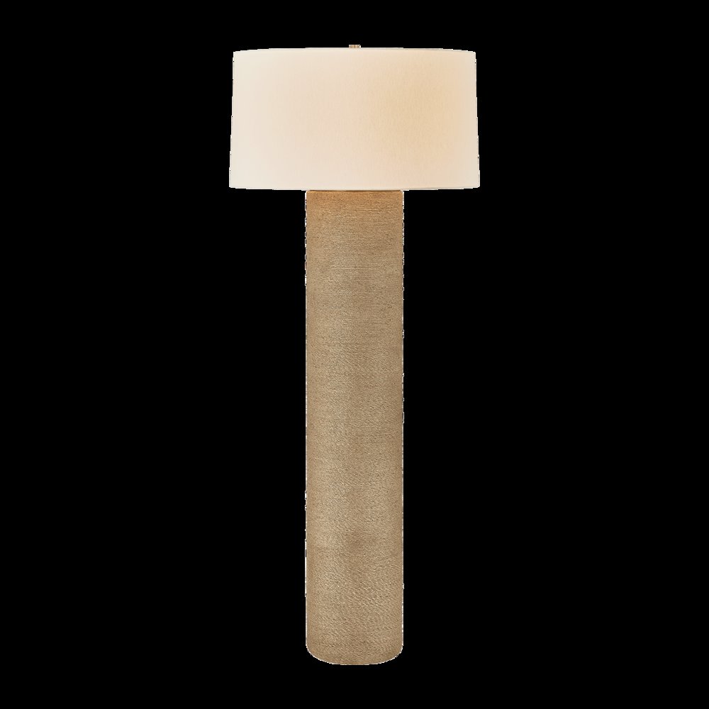 Roan Floor Lamp, Patina Brass. Picture 1