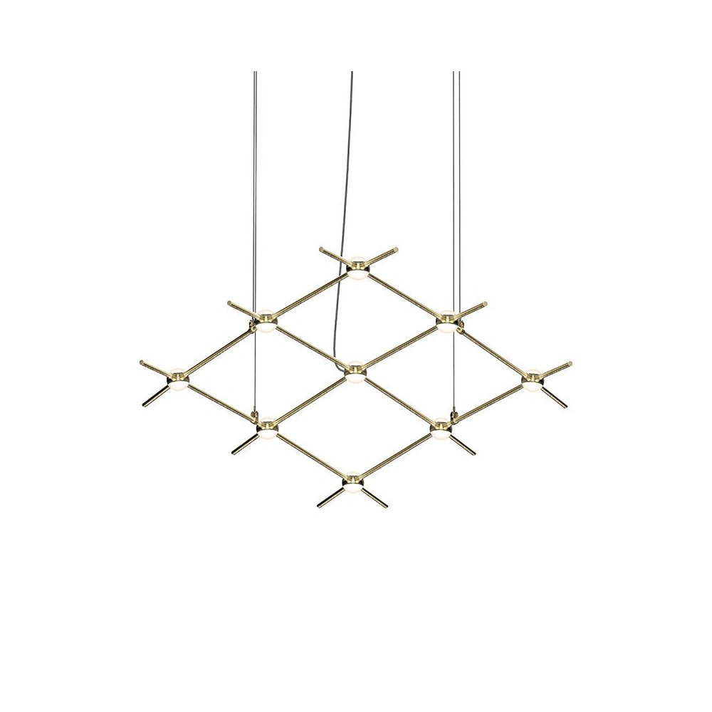 Constellation Pendant, Satin Brass. Picture 1