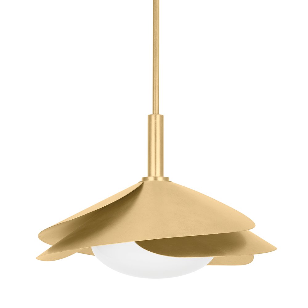 Brookhaven Pendant, Vintage Gold Leaf. Picture 1