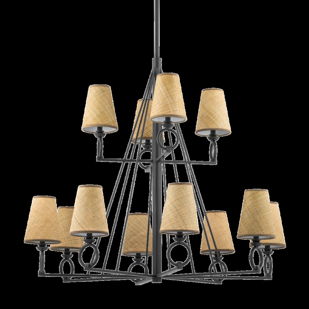 Pendelton Chandelier, Aged Iron. Picture 1