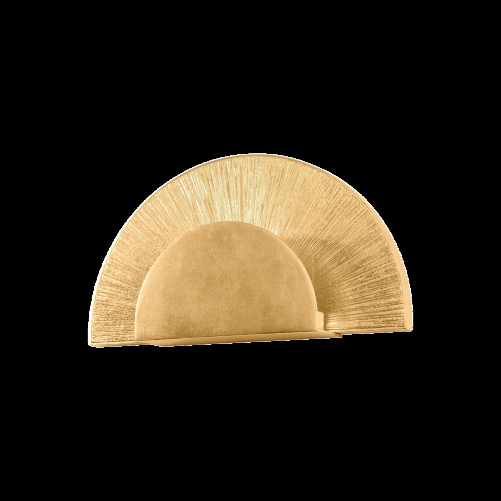 Homecrest Wall Sconce, Vintage Gold Leaf. Picture 1