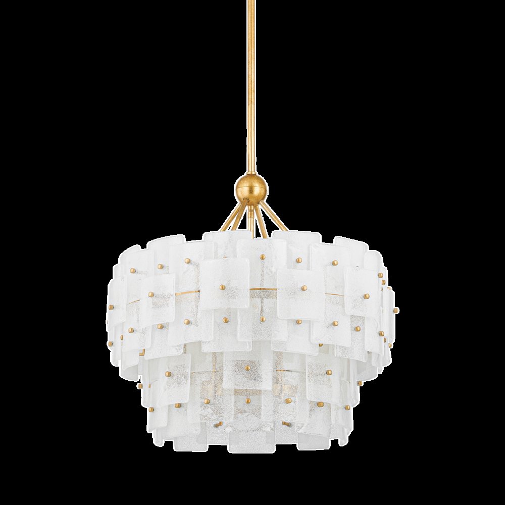 Jacik Chandelier, Vintage Gold Leaf. Picture 1