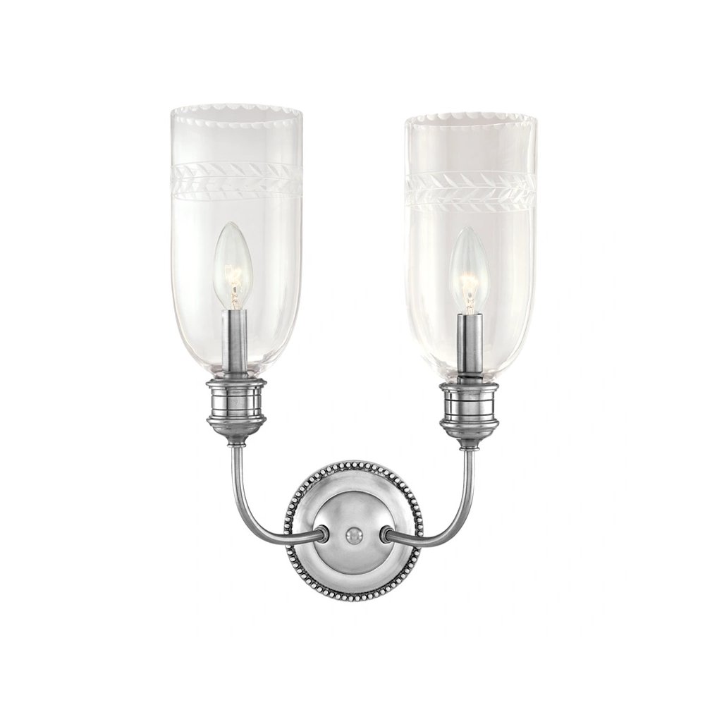 Lafayette Wall Sconce In Polished Nickel Color. Picture 1
