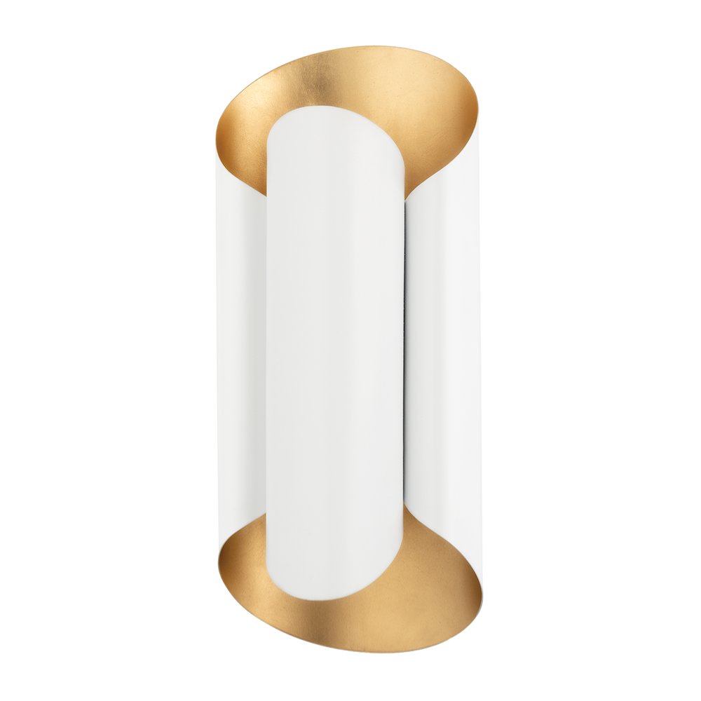 Banks Wall Sconce, Gold Leaf. Picture 1