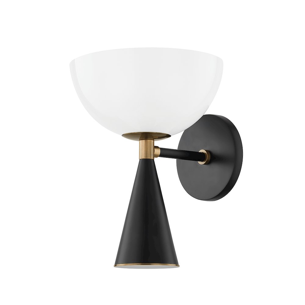 Payson Wall Sconce In Patina Brass Color. Picture 1