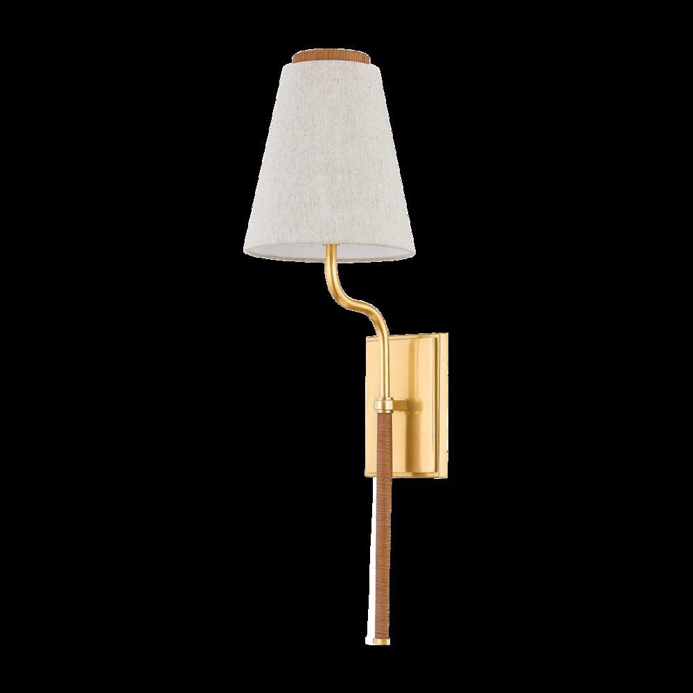 Sullivan Wall Sconce, Aged Brass. Picture 1