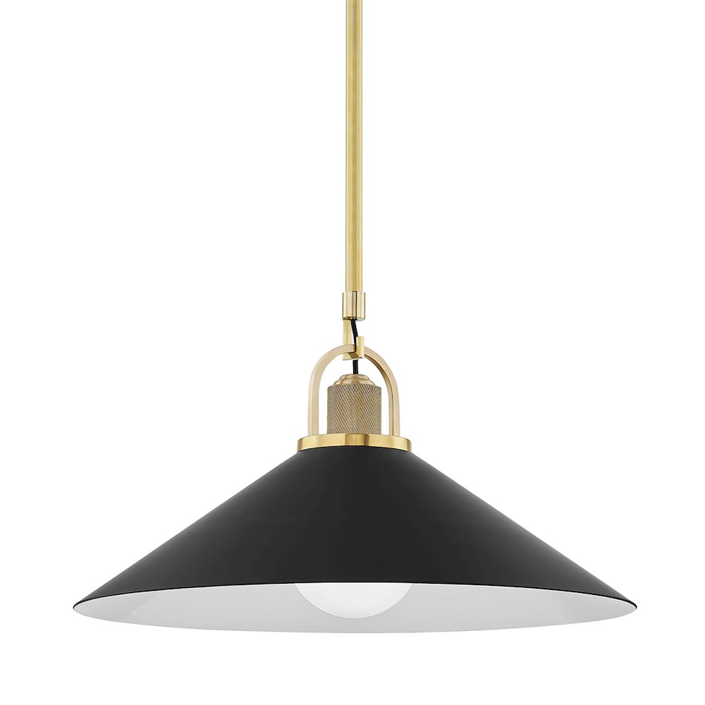 Syosset Pendant, Aged Brass. Picture 1
