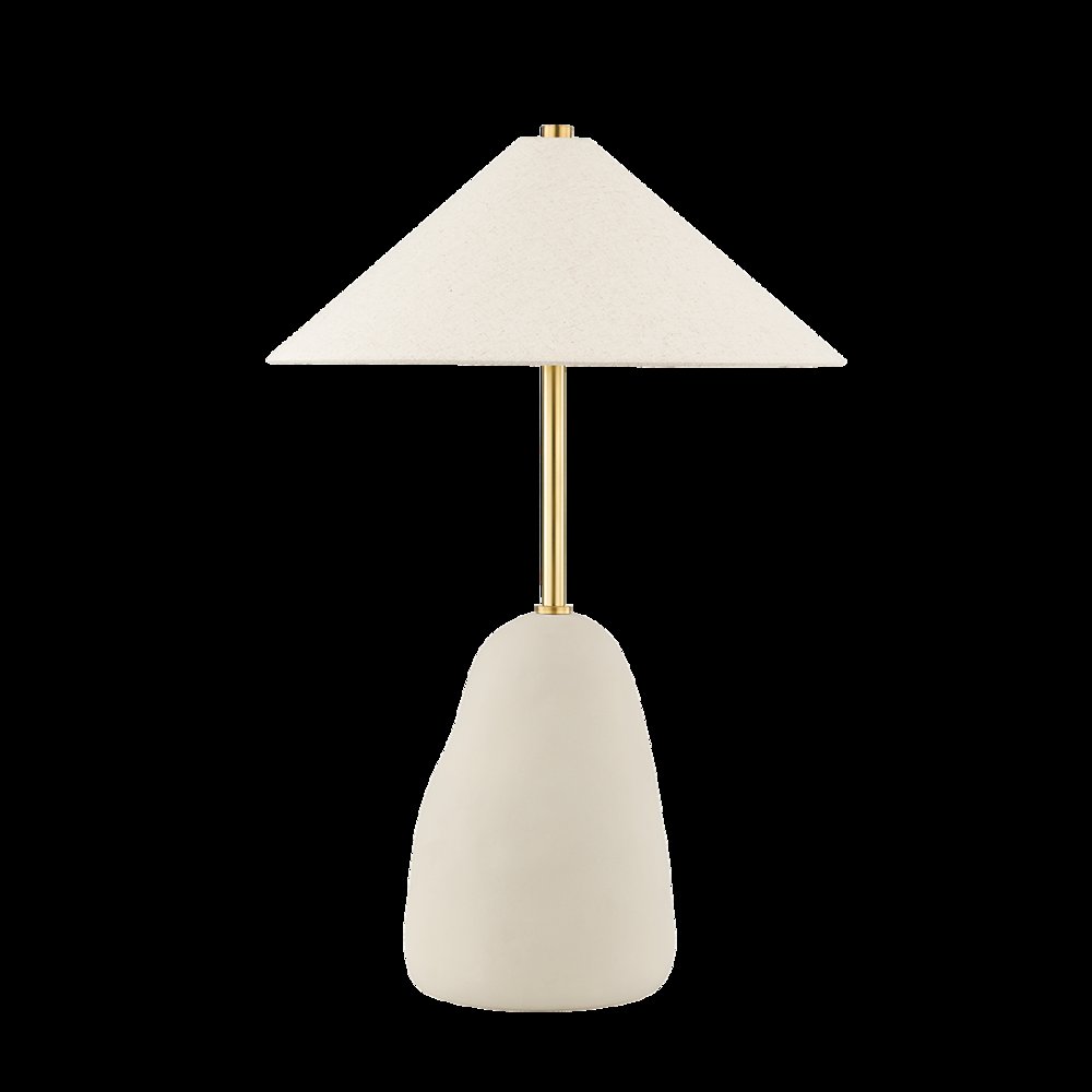 Maia Table Lamp, Aged Brass. Picture 1