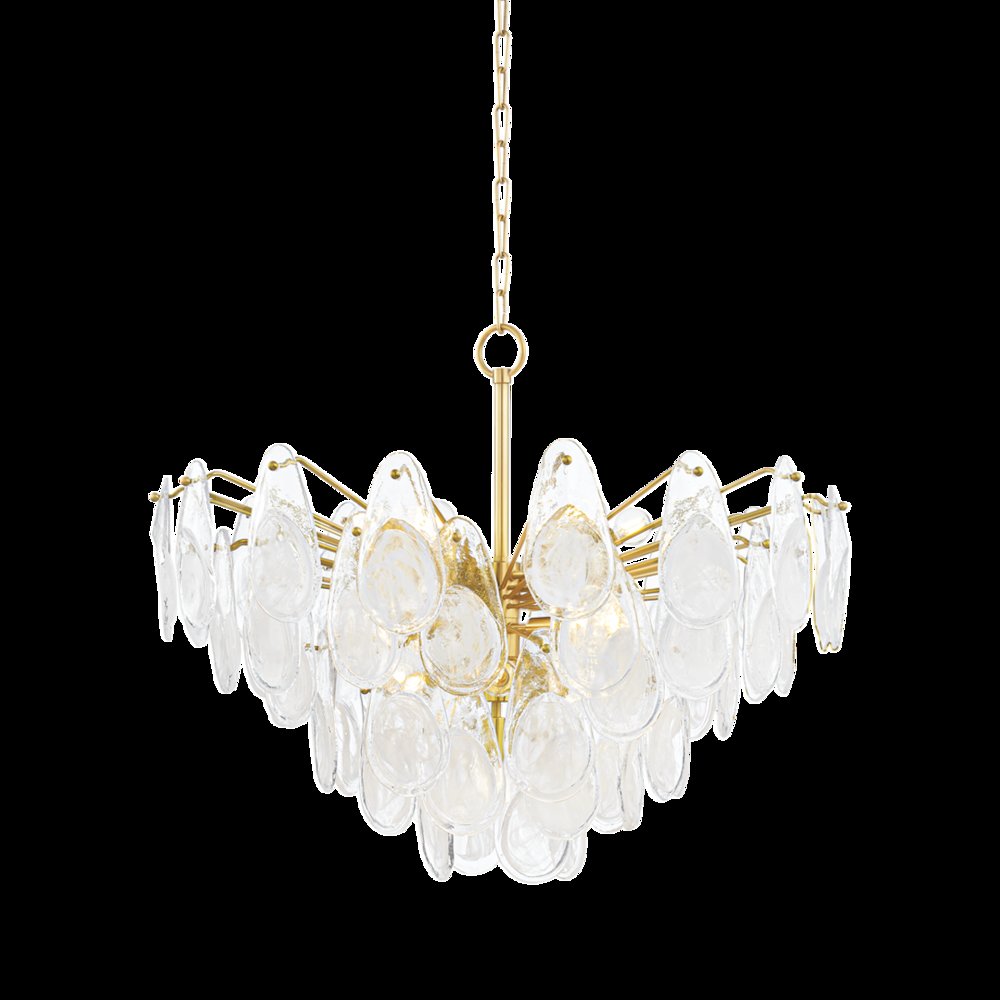 Darcia Chandelier, Aged Brass. Picture 1