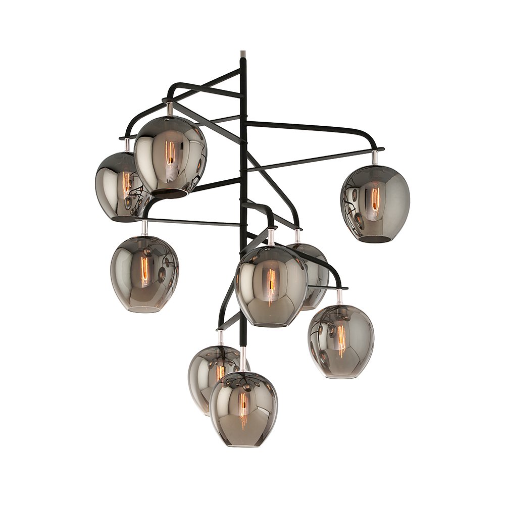 Odyssey Chandelier, Texture Black. Picture 1