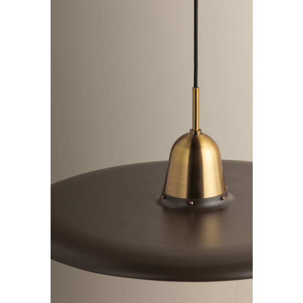 Pacific Pendant, Patina Brass. Picture 2