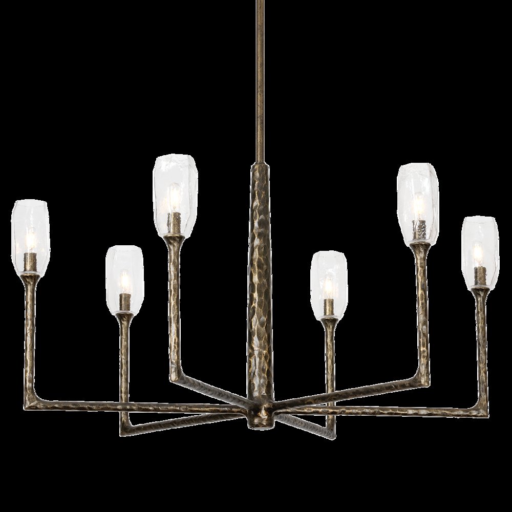 Lyle Chandelier, Black Patina Gold. Picture 1