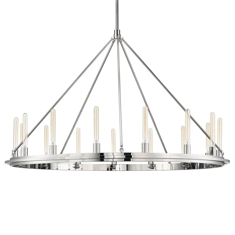 Chambers Chandelier, Polished Nickel. Picture 1