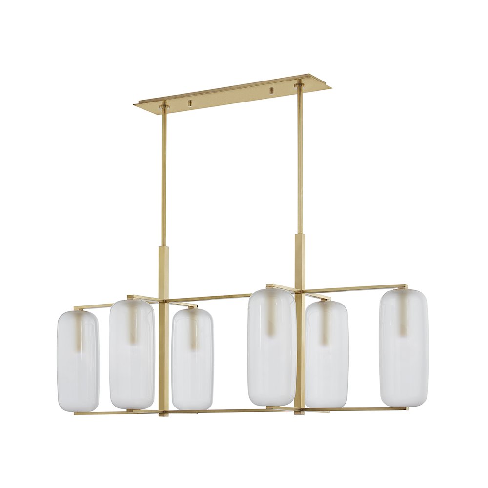 Pebble Linear, Aged Brass. Picture 1