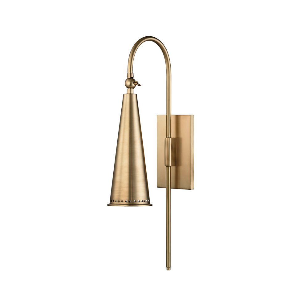 Alva Wall Sconce, Aged Brass. Picture 1
