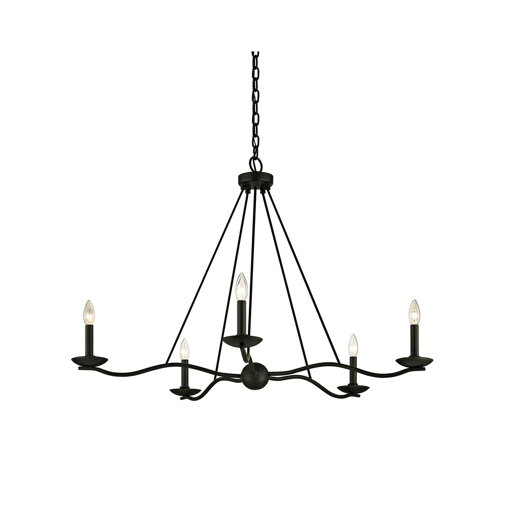 Sawyer Chandelier, Forged Iron. Picture 1