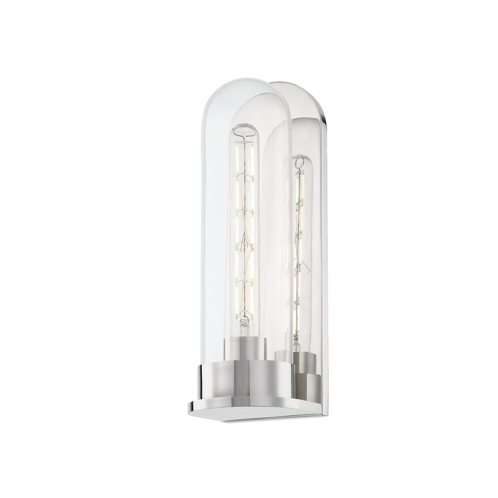 Irwin Wall Sconce, Polished Nickel. Picture 1