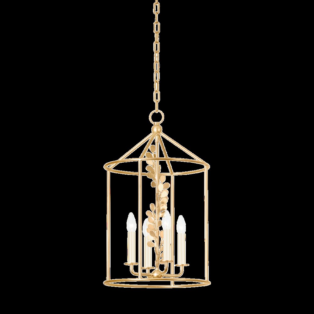 Adrienne Lantern, Vintage Gold Leaf. Picture 1