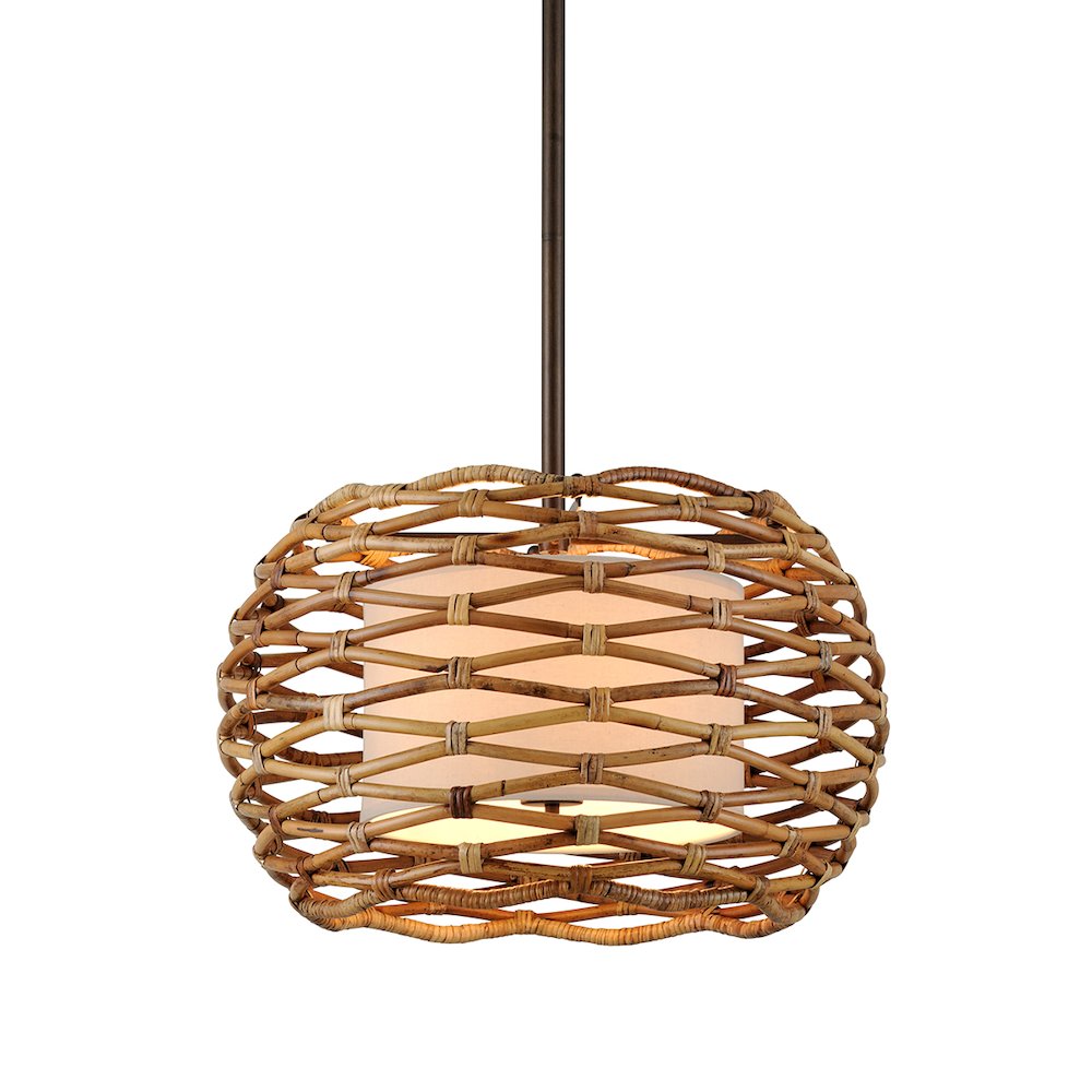 Balboa Chandelier, Textured Bronze. Picture 1