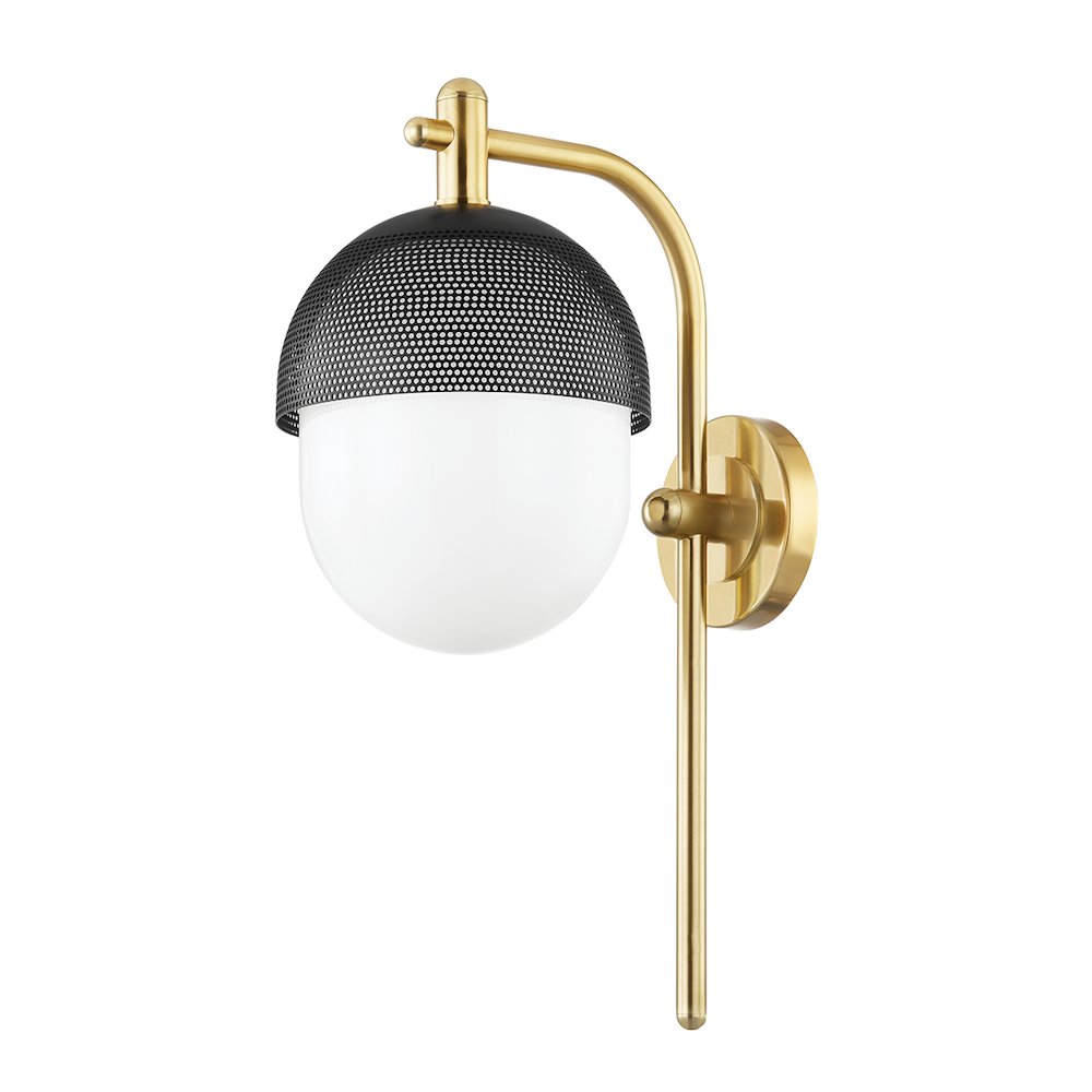Nyack Wall Sconce, Aged Brass. Picture 1
