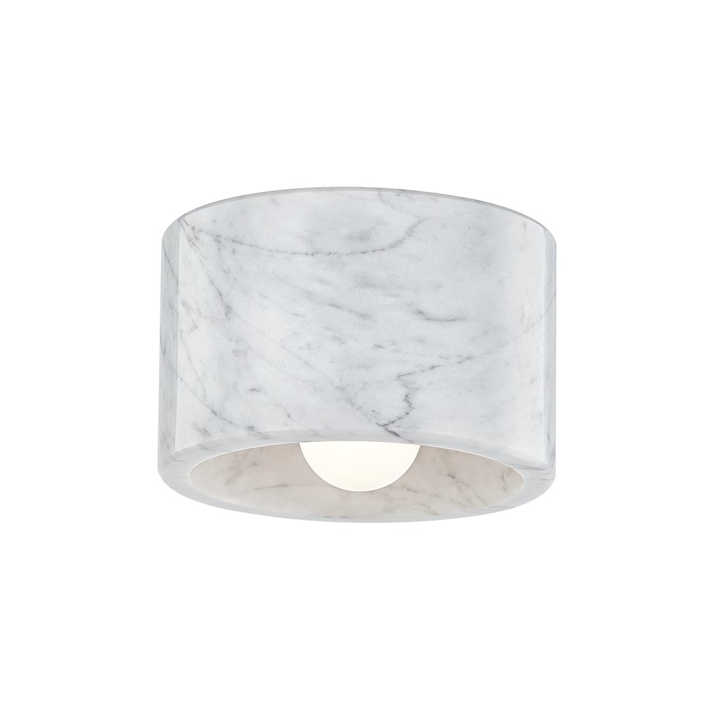 Loris Flush Mount, Polished Nickel. Picture 1